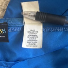 Vintage 1980’s Flirtations Div Of Alfred Angelo Union Label Blue Dress Fits M/L