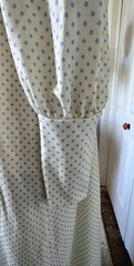 1970s Vintage Handmade Maxi Dress Boho Cottagecore Floral Romantic Prairie