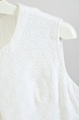 Vintage 60s Elegant White Dress – Timeless Classic for M Size