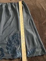 Odette Barsa Vintage Light Green Half Slip Dress EUC, Hand Embroidered