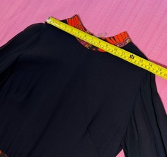 VTG Dress Maxi Mod Floral Paisley Hostess Dress Gown 60s 70s-M