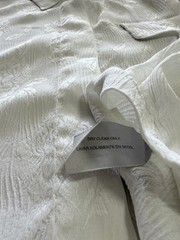 Vintage 90s Jacqueline Ferrar 100% Silk Blouse Top Ivory White Small