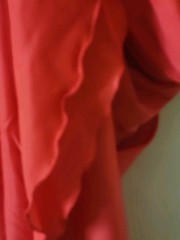 Miss Elaine Nylon Nightgown Red Lace Sz M Lingerie Chemise USA