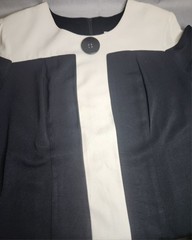 Vintage Betsy’s Things B&W Color Block Loose Fit Sheath Dress Women’s Size 18