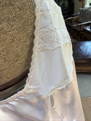 Vintage Christian Dior White Nylon & Lace Maxi Nightgown – Size 2X!