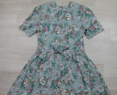 Vintage 80s Piccalino Midi Dress (8 Petite) Prairie Cottagecore Romantic