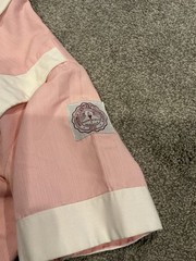 Vintage Snowhite Milwaukee Nurse Top dress Uniform Pink/White
