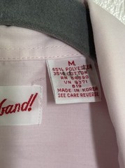 Vintage ’80s Haband! Pink Guayabera Embroidered Mexican Button-Up Shirt Size M