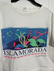 Vintage – Lexington – Isla Morada Florida Keys Crop Top – Single Stitch – Large