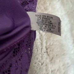 SHADOWLINE SILKY NYLON & LACE LINGERIE NIGHTGOWN DRESS 1X Purple Sweep