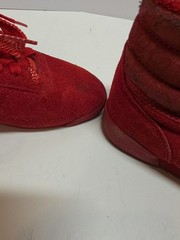 L.A.Gear Red Velvet Vintage High Tops