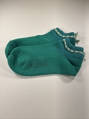 VTG Socks Gean Edwards Roger Dunn Shops Acrylic Teal 9-11 Low 90’s 80s USA