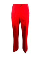 Vintage Fletcher Jones Tailored Women Red Straight Leg Pants Wool Retro 1970’s