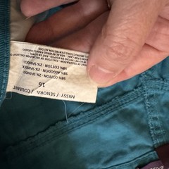 Gloria Vanderbilt Amanda Teal Size 16 Y2K Whimsical Summer Bold Casual Indie Pop