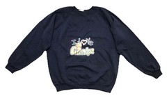 Hanes Sweatshirt Women’s L Navy I Love Grandpa Bear DE Vintage 1979