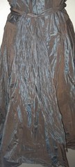 Vtg 90s Y2K Nicole Miller Irridescent Crushed Silk Taffeta Wrap Party Tie Dress