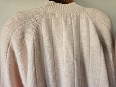 VENEZIA Vintage 80′ Silk Angora Blend Pearl Buttons Henley Sweater. Size 22/24