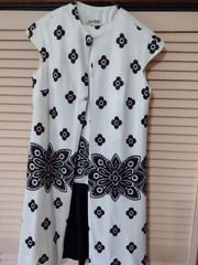 Vintage Black Floral Cocktail Dress & Coat Julie Miller in CA , size 10/12