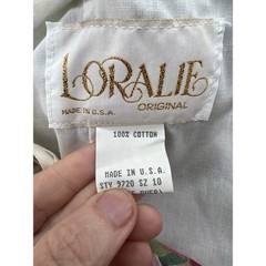 VTG Loralie Dress Womens Sz 10 Cottagecore Floral Print Southern Belle Tulle