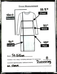 70s Vtg St Gillian Saks Fifth Avenue Midi Puff Striped Sleeve Open Back Dress 12