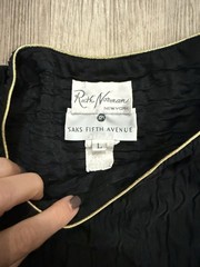 Vintage Ruth Norman New York Saks Fifth Avenue Black Blouse m/l or dress small