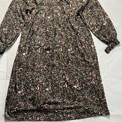 RARE VTG Tseklenis Athens Mod Abstract Long Sleeve Maxi Dress Hooded Floral Sz 6