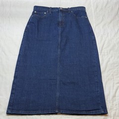 NWT Banana Republic Vintage 90s Y2K High-Rise A-Line Denim Midi Skirt Dark Wash