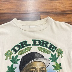 Vintage 90s Dr Dre The Chronic Hip Hop Rap Tee Womens M Distressed Cropped Cut