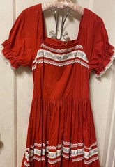 Vintage Floral Embroidery With Lace Dress By Faye Creation