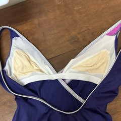 Vintage Jantzen Swimsuit Retro One Piece Size 12 Blue Pink Made in USA