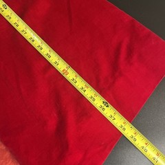 Vtg 1950s Red Crushed Velvet Long Jacket Pin Up Small/6 Wide Collar Over Coat