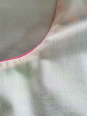 Vintage Sea Wave Bright Blue Floral Sleeveless Sundress Size 12 Pink Piping