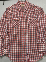 Vintage Dee Cee Brand Western Pearl Snap Shirt Women’s 13/14-36 Red Plaid USA
