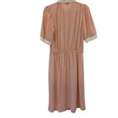 1970s Sears Fashion Place Pink Dress Size 14 W/Collar Career Church Vintage #L12