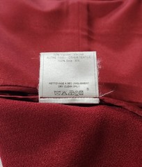 VTG John Galliano 2007 Burgundy Red Crepe Satin Bias Cut Dress Sz 12/ 44 Y2K
