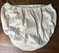 Vtg 90’s Leggs ALL Tricot Nylon Gusset Hi-Cut Panties Sz 5 S Second Skin Satin