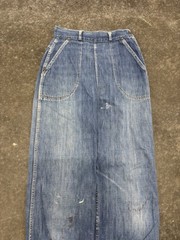 true vintage 1960s stockton of dallas workwear size zip denim jeans