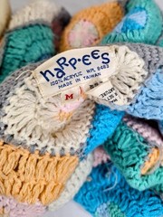HARP’ EES Vintage Granny Crochet Patchwork Cardigan Grannycore Vest Acrylic M
