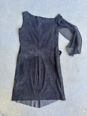 VTG NWT Bergdorf Goodman Costume National Suede Dress.Italy Size 10