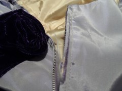Vtg Harry Keiser dress taffeta velvet lilac purple 50s 60s Party Cocktail S/M