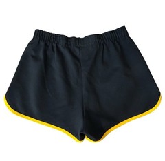 VTG 1980s Champion West Point Prep 100% Nylon Black Yellow Track Shorts Tag S