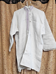 Ukrainian Folk Linen Shirt Mens Vintage Embroidered Vyshyvanka 100+ years