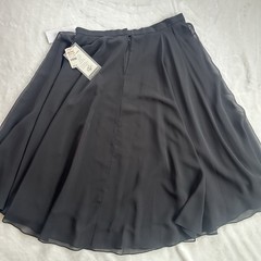 Vtg Lord & Taylor Maxi Skirt 16 Black Full Circle Long Casual Formal NWT