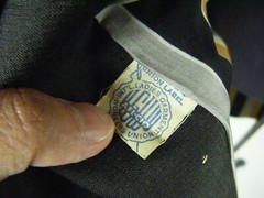 HATTIE CARNEGIE BLUE NOOM Vtg 50s Black Silk Blend Coat & Scarf-Bust 41/M