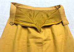 Vintage Skirt Suit Yellow Wool 60s Two Piece Set Handmade Retro Cropped Jacket