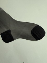 Vintage Seamless Reinforced Heel And Toe Mesh Stockings 2 Pairs