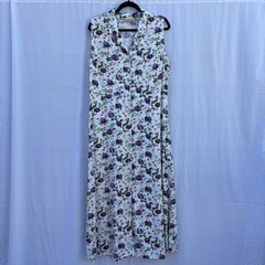 Vintage Original Island Sport Button On Floral Dress Size 16 Hawaiian Summer