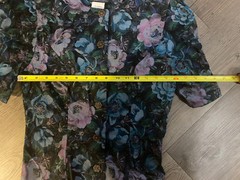 Vintage Late 70 Early 80s Women’s Floral Blouse And Skirt Set Cotton 7/8