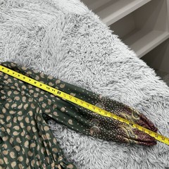 Nancy Greer Dress Womens M Green Paisley VTG 70s Peasant Boho Prairie Hippie