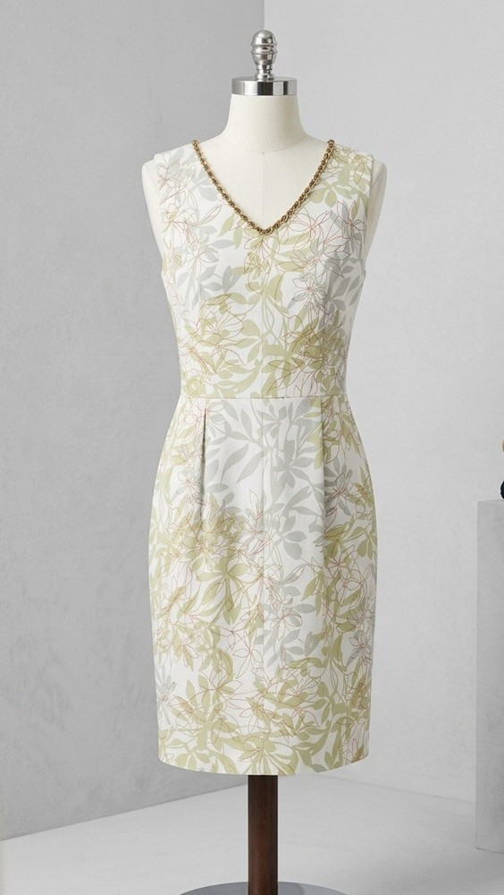 Vintage Harve Benard Floral Sheath Dress with 10 Classic Elegance